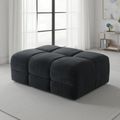 Jacob Footstool - Black Fabric