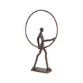 Sculpture - Man with Ring - Bronze Metal