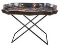 Meerut Black Lyre Bird Design Tray Stand