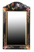 Meerut Black Lyre Bird Design Wall Mirror