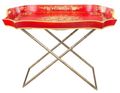 Meerut Red Floral Design Tray Stand