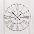 Wall Clock - Vintage Silver - Round