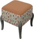 Ralf Footstool - Elai Terracotta - Printed