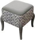 Savannah Ralf Footstool - Violet - Printed
