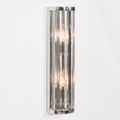 Deco Wall Light - Chrome and Glass - 55cm