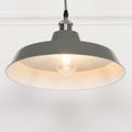 Pendant Light - Factory Style - Grey Painted Metal - 36cm