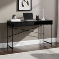 Angus Black Melamine Writing Desk