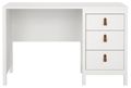 Barcelona White 3 Drawer Desk