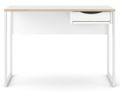 Function Plus White 1 Drawer Desk