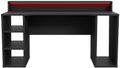 Tezaur Black and Red LED Light Gaming Desk