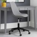 Erika Office Chair - Grey Faux Leather