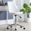 Erika Office Chair - White Faux Leather