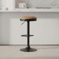 Remi Barstool  Set of 2  Brown Leather