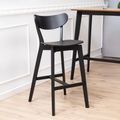 Roxby Barstool - Set of 2 - Black - with Back