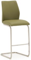 Irma Barstool - Set of 2 - Olive Faux Leather