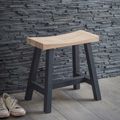 Clockhouse Stool Carbon and Natural Oak and Black