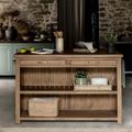 Walcote Kitchen Island Natural Wood
