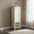 Modern Larder Unit - 1 Door - White Painted