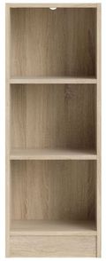 Basic Oak Effect Low Narrow Bookcase