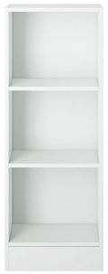 Basic White Low Narrow Bookcase