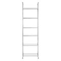 Horizon Open Shelving Unit - Clear Glass with Silver Metal