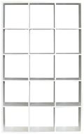 Mauro Matt White 15 Open Storage Cubes Unit