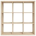 Mauro Sonoma Oak Effect 9 Open Shelving Unit