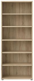 Prima Oak Effect High Bookcase