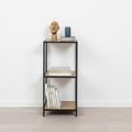 Seaford Shelving Unit - Small Open - Oak and Black Metal