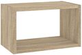 Roomers Oak Effect Wall Shelf Unit