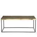 Akola Glass and Gold Coffee Table 