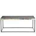Akola Glass and Silver Coffee Table 