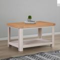 Clarion Oak and Grey Coffee Table with Shelf