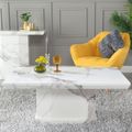 Naples White Marble Coffee Table