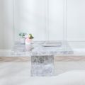 Turin Grey Marble Square Coffee Table