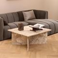 Vega Latte Brown Marble Square Coffee Table