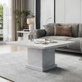 Turin Coffee Table - Square - White Marble