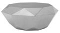 Allure Diamond Shape Coffee Table - Silver
