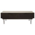 Jakara Coffee Table - 2 Drawer - Black Wood