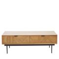 Jakara Coffee Table - 2 Drawer - Natural Wood