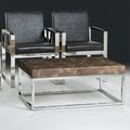 Kubo Occasional Table - Marble with Stainless Steel Base - Variation Available
