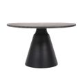 Clifton Coffee Table - Grey Travertine Marble - Small - Round