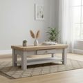 Salcombe Coffee Table - 1 Drawer - Grey Oak