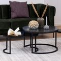 Spiro Coffee Table - Black - Set of 2
