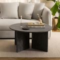Vega Coffee Table - Round - Brown Marron Marble