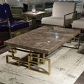 Windows Occasional Table - Marble with Brass Base - Variation Available