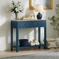 Marlow Console Table - 2 Drawer - Blue