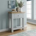 Lundy Console Table - 1 Drawer - Grey Painted