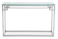Allure Console Table - Glass - Silver Base