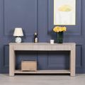 Blanche Acacia Wood Fluted Console Table